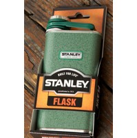 Stanley Classic Pocket Flask/Hip Flask in Hammertone Green for Spirits 0.23L/8oz